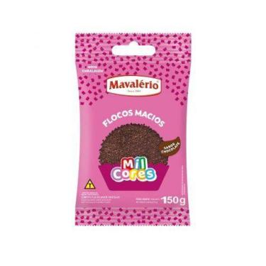 Imagem de Flocos  Sabor Chocolate Macio Mavalério 150g, Marrom