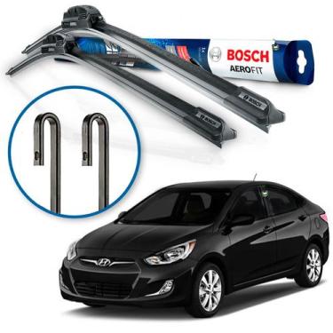 Imagem de Par Palheta Limpador Parabrisa Bosch Hyundai Accent 1994 A 08 09 10 11