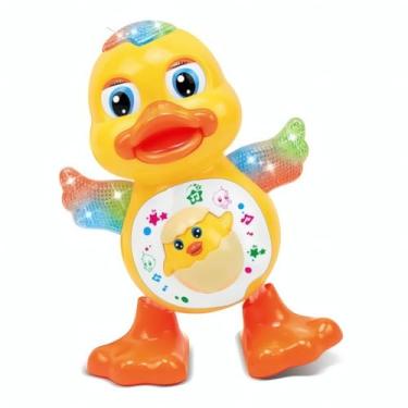 Imagem de Pato Dançarino Brinquedo Infantil Interativo com Música Dança Movimentos e Luzes Estímulo para Bebês e Crianças Linha Premium