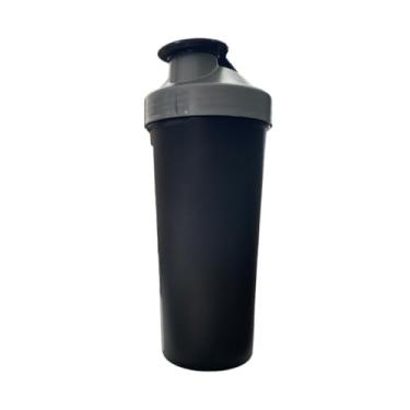 Imagem de Coqueteleira Preto/Amarelo 600ml Academia Treino Musculação Shake Design Exclusiva