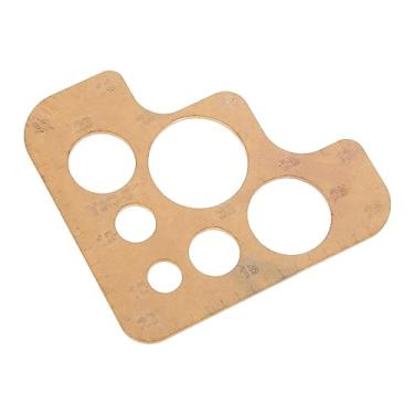 Imagem de QERPON Modelo de acrílico transparente para régua de desenho de padrão de couro, modelo circular regular de canto arredondado