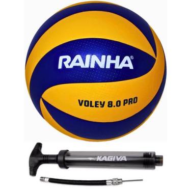 Imagem de Bola Volei Rainha 8.0 PRO com Bomba de Ar kagiva