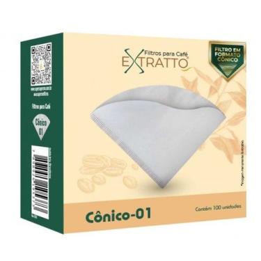 Imagem de Filtro Cônico para Cafés Especiais 01 - 100 unidades compatível Hario 