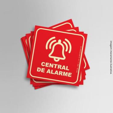 Imagem de Kit Adesivos Fotoluminescente Central de alarme 20cmx20cm - PRESENTE-B