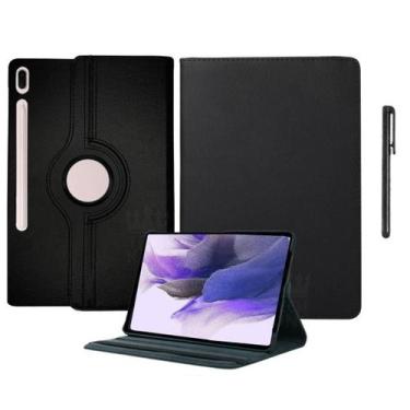 Imagem de Capa Giratória Compatível Com Galaxy Tab S7 Plus + Caneta - Teck King
