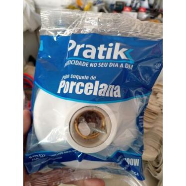 Imagem de Plafon  com Soquete Bocal Porcelana - PRATIK