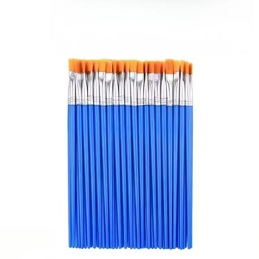 Imagem de LáPis de Arte Escolar, PincéIs, ContéM 10 PeçAs(10 Pincel Ponta Redonda)