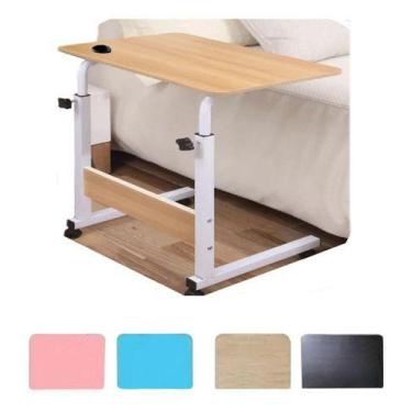 Imagem de Mesa Mesinha Lateral Cama Multiuso Notebook Café Porta Copo - ABM, Pre