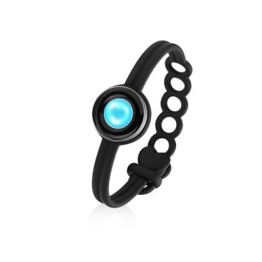 Imagem de Pulseira individual totwoo para casais em relacionamento à distância, joias inteligentes para ele e ela, sensível ao toque, Single Bracelet, Silicone, Pedra preciosa de zircônia