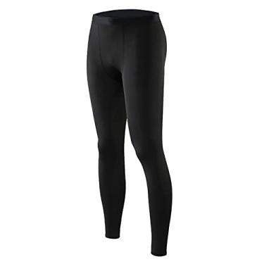 Imagem de Leggings Apertados Masculinos, Calças de Compressão Masculinas de Secagem Rápida para Treino de Basquete Elástico de Poliéster para Treino de Fitness (L)