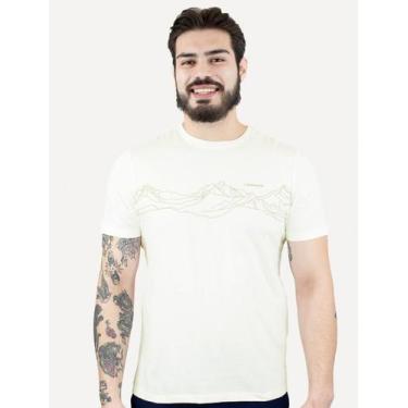 Imagem de Camiseta Dudalina Masculina Frontal Mountain Off-White, S/P