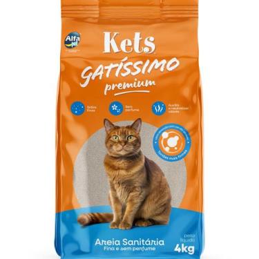 Imagem de Areia Sanitária Gatissimo Premium 4kg Sem Perfume - KETS