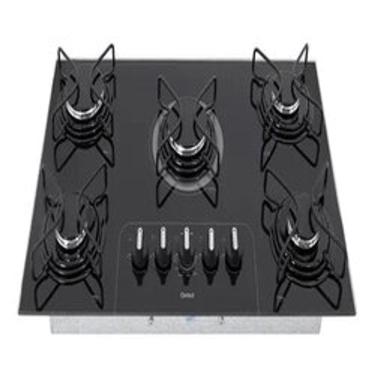 Imagem de Cooktop 5 Bocas A Gás Bivolt 73x46cm Metal E Vidro - Consul