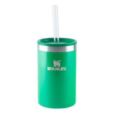 Imagem de Can Cooler Porta Lata com canudo Stanley 296ML, Clover Shimmer