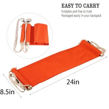 Imagem de KIMISS Hammock de pé Dobrável Ajustável - Desks de Avião de Avião Confortável, Pendura de Descanso para Viagens e Uso Doméstico