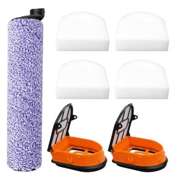 Imagem de Detetap WDB1F2 — Kit de filtro e rolo de escova de substituição para aspirador de pó Shark WD101 WD201 WD100 WD200 AW201 WD200C WD201C WD101C HydroVac XL 3 em 1, compare peças WDB1, WDB2, WDFF1,
