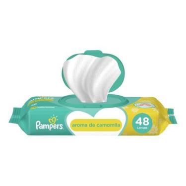 Imagem de Lenco Umedecido aroma Camomila Suave Pampers 48un