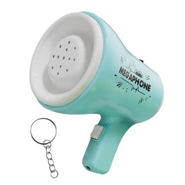 Imagem de Milageto Palestrante Portátil Do Megafone Alto com a Cadeia Suspensa Creative Megaphone BullHorn Amplificador Portátil para Vender Promover, Azul