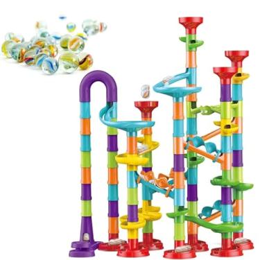 Imagem de Brinquedo Blocos de Montar Infantil Educativo Didático Tubo Labirinto (Pista Labirinto, Peças, 113)