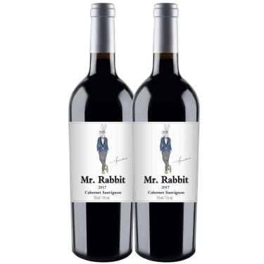 Imagem de Kit 2 Garrafas Vinho Tinto Mr. Rabbit Cabernet Sauvignon 750ml