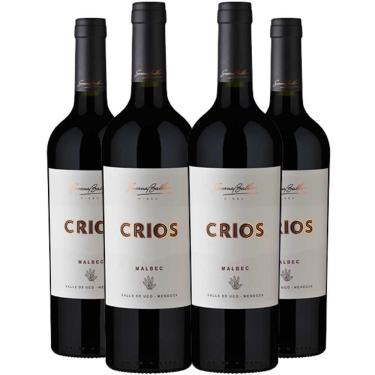 Imagem de Vinho Tinto Susana Balbo Crios Malbec 750ml Kit 4 Garrafas