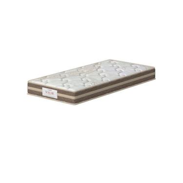 Imagem de Colchão Solteiro Mola Ensacada Prodormir Solar Bambu Bege