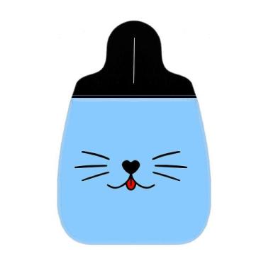 Imagem de Lixeira Lixinho Carro 1 Lingua Gato Fofo Azul - Polo Cat