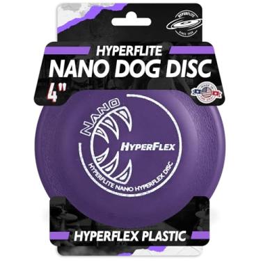 Imagem de Hyperflite Nano Hyperflex Disc Disco para cães de 10 cm (24 g) | Mini disco voador oficial Skyhoundz para cães pequenos e filhotes | Brinquedo de caça leve para quintal e praia | antirreflexo - roxo