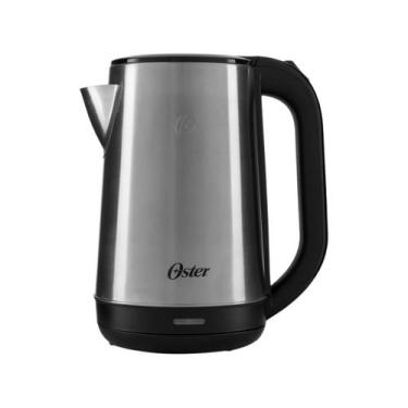 Imagem de Chaleira Elétrica Oster OCEL840 Inox e Preto 2L, Inox e Preto, 110V