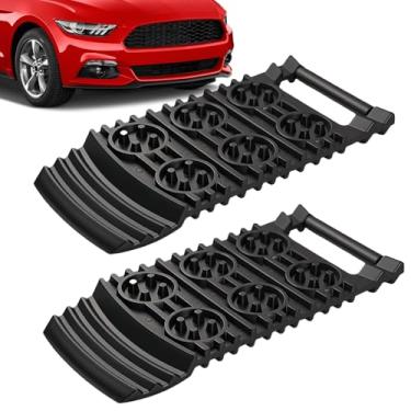 Imagem de Tapete De Tração - 2 Peças de Almofadas de Tração | Rampas para Resgate Veículos Caminhada Trekking Estradas Lamacentas Trilhos Pedregosos Aventura Exterior