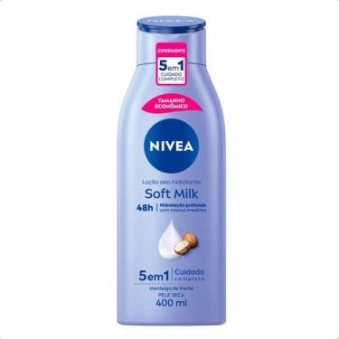 Imagem de Loção Hidratante Nivea Corpo Soft Milk 5 Em 1 Karité 400ml, 400ml
