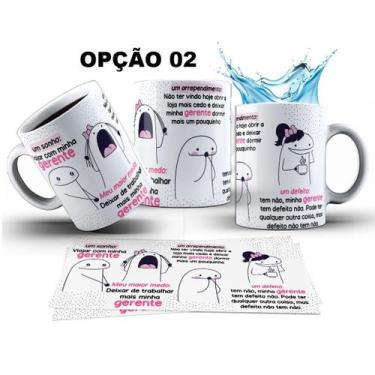 Imagem de Caneca 325ml Flork Gerente Um sonho: Viajar com meu gerente - LARANJA 