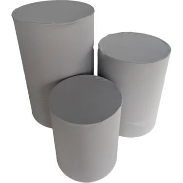 Imagem de Capa de Cilindro Para Decoração Festa Veste Fácil - Kit Capa Para Cilindro multicolorido(PRATA)