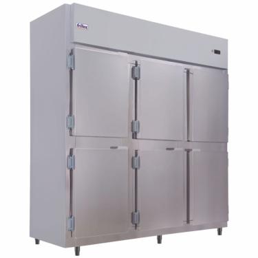 Imagem de Mini Câmara Comercial Luxo 6 Portas Rf067 Frilux Mini Câmara 1400 Litros Inox 220v