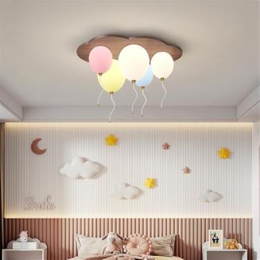 Imagem de OUFULA Nórdico Moderno Quarto Infantil Lâmpada De Teto LED Moda Criativo Balão Quarto Da Menina Estudo Jardim De Infância Decoração Luz (Estilo 7)
