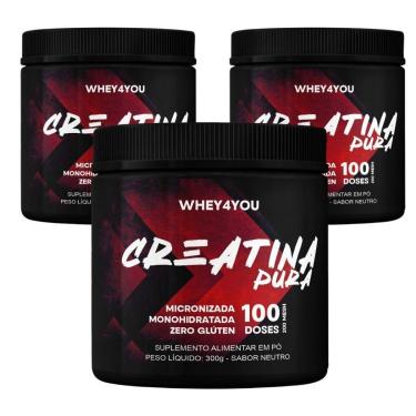 Imagem de Creatina Micronizada Monohidratada 100% Pura 900g Whey4You-Unissex