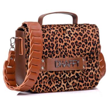 Imagem de Bolsa Feminina Animal Print Alça Lateral Trabalhada - Dhaffy Bolsas, M