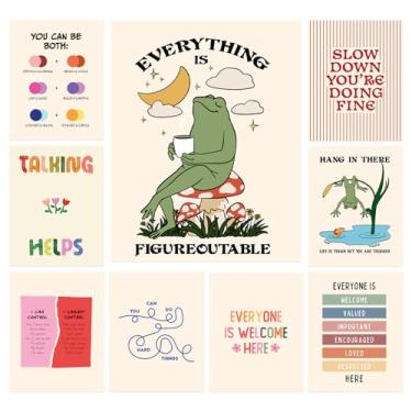 Imagem de Cartazes de saúde mental, pôsteres de terapia para escritório, arte de parede de saúde mental, inspirador, citações positivas, pôster para casa, sala de aula, conselheiro escolar, aconselhamento