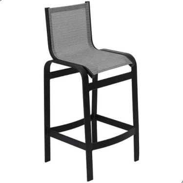 Imagem de Banqueta Alta Lótus de Alumínio para Balcão Bancada Bar - NossaKasa Mó