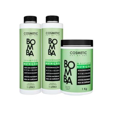 Imagem de Kit Bomba Crescimento e Força (3 passos) - Tratamento Completo Antiqueda com Shampoo, Condicionador e Máscara de Nutrição | Light Hair Professional