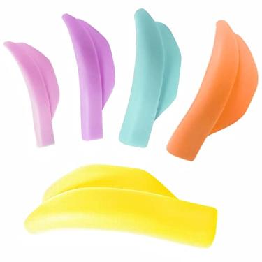 Imagem de Almofada de elevação de cílios foscos hastes permanentes L Curl Lami rolo de laminação confortável na pálpebra Escudos de elevação de silicone macio 9 pares de cílios ondulados ajudam rapidamente seus