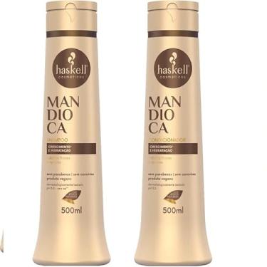 Imagem de Kit Haskell Mandioca Shampoo 500ML + 1 Condicionador 500ML