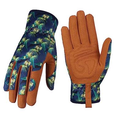 Imagem de Bamllum Luvas De Couro Para Jardinagem Femininas - Capinar, Cavar, Plantar, Varrer E Podar (Putaohu)