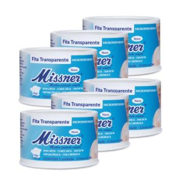 Imagem de Fita Transparente Microperfurada 2,5 cm x 4,5 m (MISSNER) - 06 Unidade