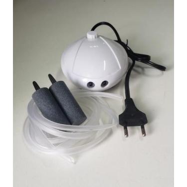 Imagem de Compressor De Ar Aquário Mb 102 220V 2 Pedra 2 Mangueira - Aquam