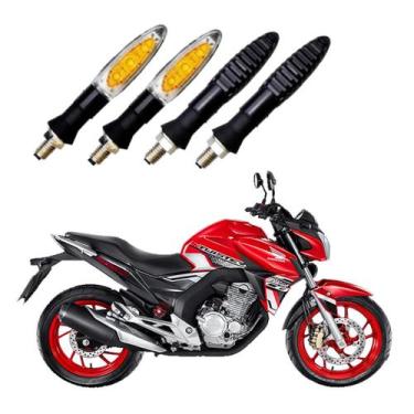 Imagem de KIT 4 Setas Esportivas Pisca de Led Modelo P11 Para Moto Honda CB 250 