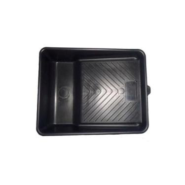 Imagem de Kit 4 Bandeja Plástica para Pintura 18cm - 1 Litro Preta - GERPLAST