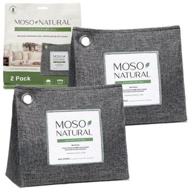 Imagem de Saco purificador de ar Moso Natural 600g de carvão vegetal de bambu x2