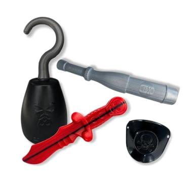 Imagem de Kit Brinquedo Pirata Carnaval Fantasia Acessório Infantil