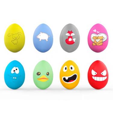 Imagem de Brinquedo para cães SCHITEC Squeaky Latex Squeaker Bouncy Egg, pacote 
